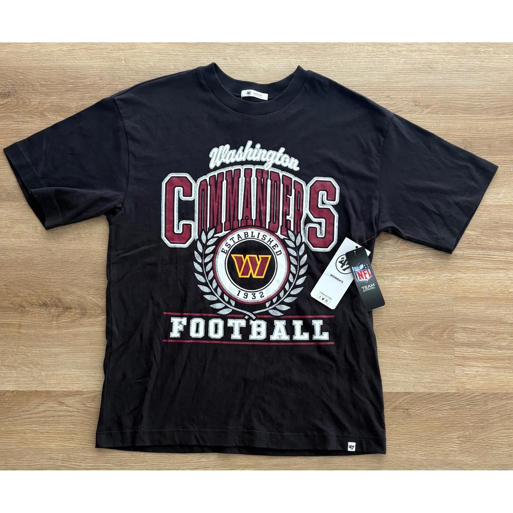 NWT Women's 47 Brand Washington Commanders Tee - Medium - Black